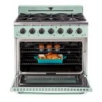 Classic Retro 36" 6-Burner 5.2 cu. ft. Freestanding Gas Range with Convection Oven UGP-36CR LG - Image 5