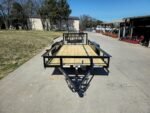 6’4″ x 16 Utility Trailer Double Axle Dovetail With Gate Powder Coated (2) 3500lb Axles - Image 7
