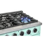 Classic Retro 36" 6-Burner 5.2 cu. ft. Freestanding Gas Range with Convection Oven UGP-36CR LG - Image 11