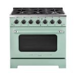 Classic Retro 36" 6-Burner 5.2 cu. ft. Freestanding Gas Range with Convection Oven UGP-36CR LG - Image 13