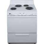 Premier 3.91 Cu. Ft. White Freestanding Electric Range