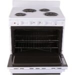Premier 3.91 Cu. Ft. White Freestanding Electric Range - Image 3