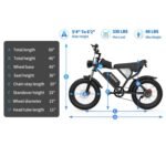 Ridstar Electric Bike for Adults 1500w 33mph,48v 20ah Electric Bicycle,20″ Fat Tire,7-Speed Mountain Bike Ul2849 - Image 3
