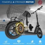 Hiboy MAX Pro Electric Scooter, 46.6 Mi Long Range, 22 MPH Power by 650W MAX Motor, 11” Pneumatic Tires, Split Hub Design, Dual Suspension, 265lbs MAX Load, Commuting Electric Scooter for Adults - Image 4