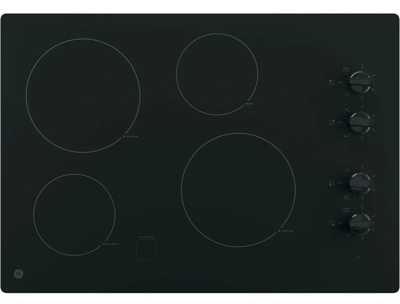 imgi_288_ge-cooktop-JP3030DWBK.jpg GE Cooktop Electric With Built-In Knob Control 30 Inch in Black - JP3030DWBB - Image 1