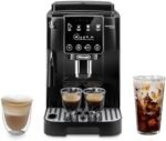 Product Description Discover the one-touch experience of crafting all your favorite espresso drinks from the comfort of your home with the Magnifica Evo Next fully automatic espresso machine. This machine provides a more personalized and user-friendly experience. With 13 one-touch recipes, easily accessible at the touch of a button on an upgraded color display panel, you can enjoy 3 user profiles with personalized settings for all your favorite drinks, right at home. The built-in conical burr grinder and brewing unit deliver only the freshest espresso with a perfect grind, dose, and brew every time, for the richest and most aromatic beverages. De’Longhi’s proprietary LatteCrema™ System is expertly designed to automatically craft lattes, cappuccinos, and more with a long-lasting, silky-smooth foam—with milk or your favorite milk alternatives. And clean-up is simple thanks to our auto-clean function and detachable, dishwasher-safe design. With the Magnifica Evo Next, discover the one-touch experience of all your favorite espresso drinks from the comfort of your home.  Product information Brand	De’Longhi Color	Silver Product Dimensions	17.5″D x 9.5″W x 14″H Special Feature	Adjustable Brew Strength, Adjustable Coffee Length, Auto Shut-Off, LCD Color Screen, My Coffee Function Coffee Maker Type	Espresso Machine Filter Type	Reusable Style	Modern Specific Uses For Product	Americano, Cappuccino, Espresso, Latte, Mocha Recommended Uses For Product	Americano, Cappuccino, Coffee, Espresso, Iced Coffee Included Components	Total Hardness Test, Measuring Scoop, Carbon Active Filter, Cleaning Brush,Milk carafe (hot), Removable Water Spout Operation Mode	Fully Automatic Voltage	120 Volts Model Name	Magnifica Evo Next Number of Items	1 Human Interface Input	Touchscreen Unit Count	1.0 Count Coffee Input Type	Whole Bean Manufacturer	De’Longhi UPC	044387310802 Item Weight	21.2 pounds ASIN	B0DT2SBX2S Item model number	ECAM31080SB About this item 13 one-touch recipes for your favorite drinks including; Latte, Cappuccino, Espresso, Coffee, Americano, & more. Built-in Conical Burr Grinder with 13 settings LatteCrema Hot technology for frothing milk or milk alternatives. The automatic, adjustable system delivers a creamy, rich foam leaving you with the perfect end result. 2.4” TFT color screen, colorful display, and soft-touch buttons allow you to quickly sort through and customize recipes. Personalize and save drink recipes with 3 user profiles.