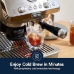 De’Longhi La Specialista Arte Evo Espresso Machine – Compact Cold Brew Coffee Maker with Grinder, Milk Steam Wand/Frother & Tamping Tools – Home Barista Kit for Lattes, Cappuccinos, Iced Coffee - Image 5