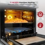 Camplux 21 Inches RV Stove Gas Range Oven 3 Burners Cooktop - Image 2