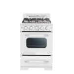 Classic Retro 24" 4 burner 2.9 cu. ft. Freestanding Gas Range with Convection Oven UGP-24CR W - Image 3