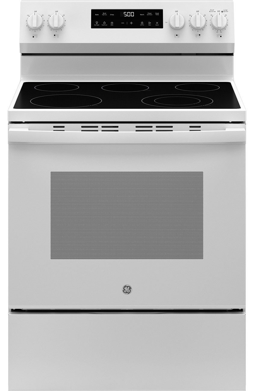 imgi_429_baee319599e1e0a9d28ca1d1b331f6fb-1.jpg GE Electric Range 400 Series 30 In. Free-Standing in White - GRF400SVWW - Image 1