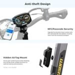 Ausom L2 Max 2000W Dual Motor Electric Scooter for Adults, 56 Miles Max Range Folding Off Road E Scooter, 31 Mph Top Speed,48V 20.8Ah Battery, E-ABS and Dual Disc Brakes, All-Round Lighting System - Image 10