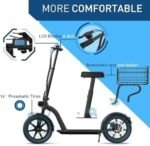 Hiboy MAX Pro Electric Scooter, 46.6 Mi Long Range, 22 MPH Power by 650W MAX Motor, 11” Pneumatic Tires, Split Hub Design, Dual Suspension, 265lbs MAX Load, Commuting Electric Scooter for Adults - Image 8