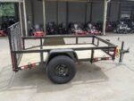 5×8 Powder Coated Dovetail Utility Trailer Single 3,500lb Axle - Image 2