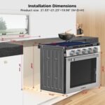 Camplux 21 Inches RV Stove Gas Range Oven 3 Burners Cooktop - Image 5