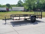 5×12 Powder Coated Dovetail Utility Trailer 3500lb Axle - Image 3