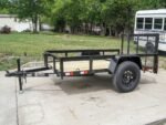 5×8 Powder Coated Dovetail Utility Trailer Single 3,500lb Axle - Image 3