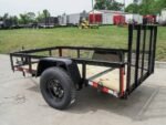 5×8 Powder Coated Dovetail Utility Trailer Single 3,500lb Axle - Image 4