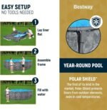 Bestway APX 365 18’x52″ Round Above Ground Swimming Pool Set with Pump & Ladder - Image 3