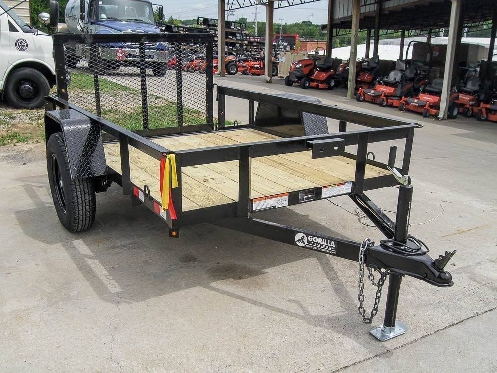 imgi_74_dsc08375 5×8 Powder Coated Dovetail Utility Trailer Single 3,500lb Axle - Image 1