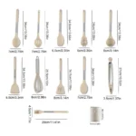 12-Piece Silicone Kitchen Cooking Utensils Set with Stainless Steel Handle - Image 7