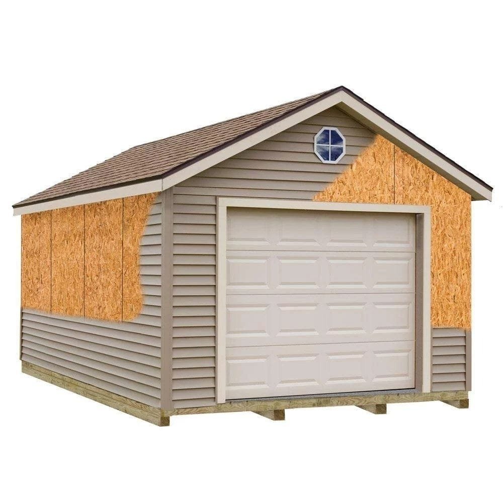 imgi_82_img-829 Best barns Greenbriar 12’x16′ Wood Garage Barn Kit-Installation Included - Image 1