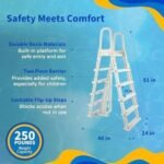 Blue Wave Belize 15-Feet Round 52-Inch Deep 6-Inch Top Rail Metal Wall Swimming Pool Package - Image 4