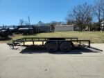6’4″ x 16 Utility Trailer Double Axle Dovetail With Gate Powder Coated (2) 3500lb Axles - Image 2